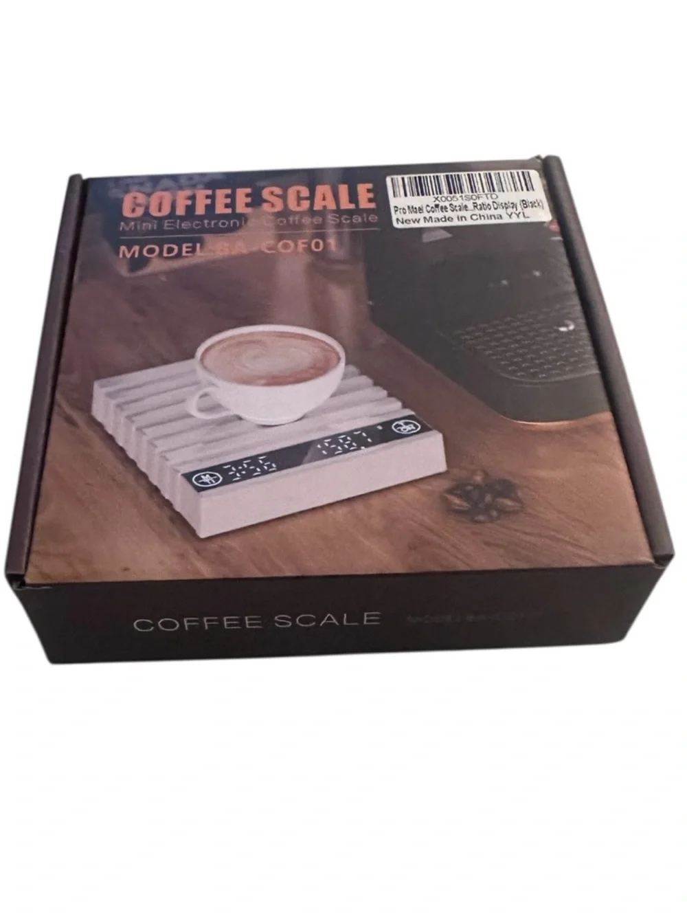 Mini Scale with Bright LED Display - Black